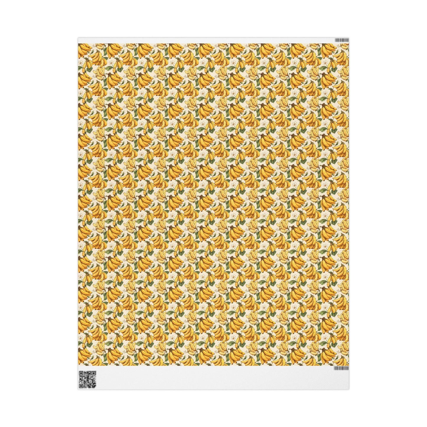 Bananas Farmers Market Wrapping Paper Roll Colorful Rustic Produce Design Tropical Fruits Farmhouse Eco Friendly Gift Wrap #5