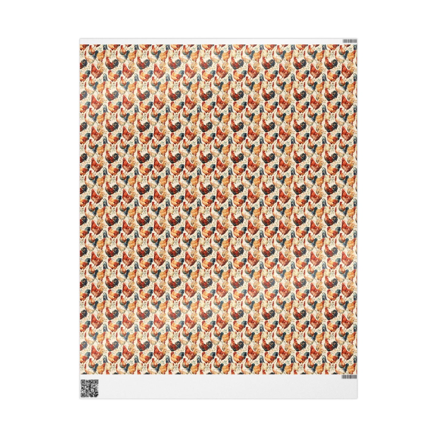 Farmers Market Wrapping Paper Roll Fresh Farm Chickens Rustic Country Farmhouse Eco Friendly Barnyard Kitchen Gift Wrap #24