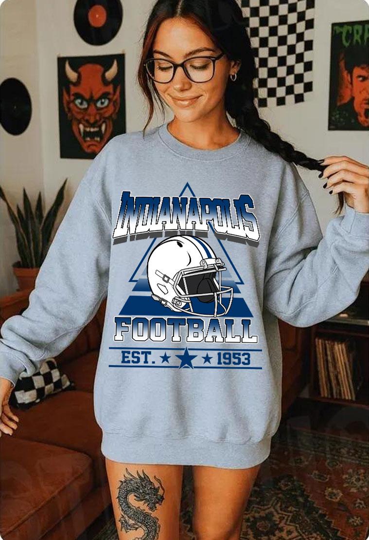 Indianapolis Football Vintage Sweatshirt T-Shirt,Indianapolis Colt Football Shirt, Retro Indianapolis Football Colt Fan Gift