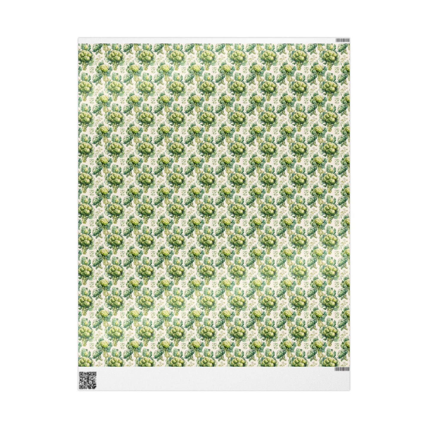 Farmers Market Wrapping Paper Roll Eco Rustic Broccoli Design Farm Fresh Vegetable Farmhouse Country Kitchen Gift Wrap #67