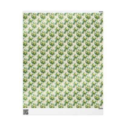 Farmers Market Wrapping Paper Roll Eco Rustic Broccoli Design Farm Fresh Vegetable Farmhouse Country Kitchen Gift Wrap #67