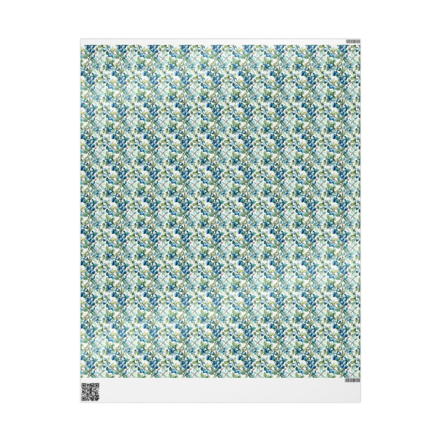 Farmers Market Wrapping Paper Roll Farm Fresh Blueberries Rustic Country Fruit Eco Friendly Farmhouse Kitchen Organic Gift Wrap #79