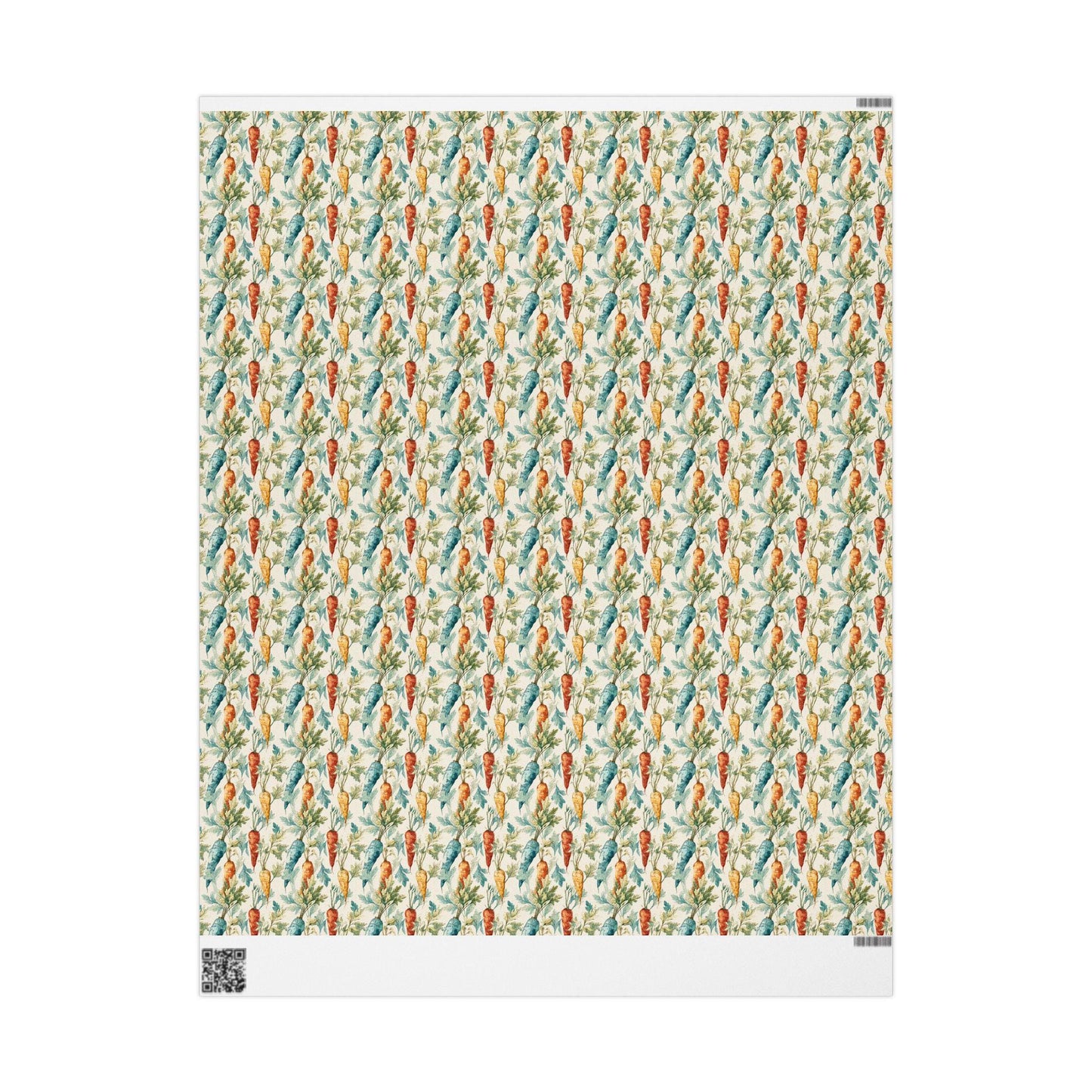 Farmers Market Wrapping Paper Roll Farm Fresh Carrots Rustic Country Farmhouse Eco Friendly Organic Kitchen Gift Wrap #60
