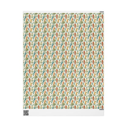 Farmers Market Wrapping Paper Roll Farm Fresh Carrots Rustic Country Farmhouse Eco Friendly Organic Kitchen Gift Wrap #60