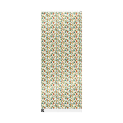 Farmers Market Wrapping Paper Roll Farm Fresh Carrots Rustic Country Farmhouse Eco Friendly Organic Kitchen Gift Wrap #60