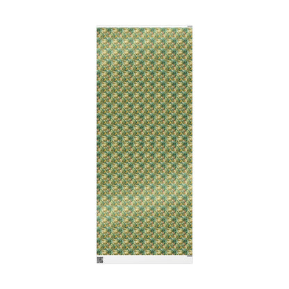 Farmers Market Wrapping Paper Roll Farm Fresh Leafy Greens Kale Rustic Country Vegetables Eco Friendly Kitchen Gift Wrap #73