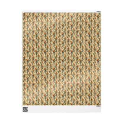 Farmers Market Wrapping Paper Roll Farm Fresh Corn Rustic Country Vegetables Eco Friendly Farmhouse Kitchen Gift Wrap #69