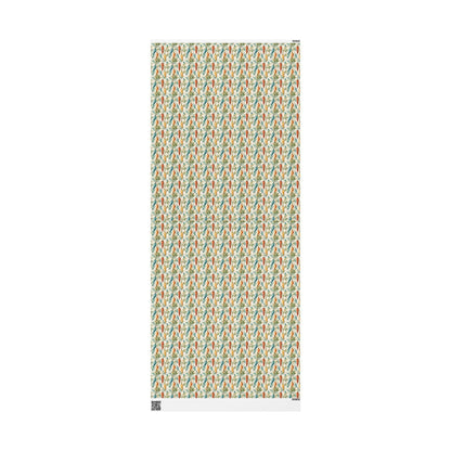 Farmers Market Wrapping Paper Roll Farm Fresh Carrots Rustic Country Farmhouse Eco Friendly Organic Kitchen Gift Wrap #60