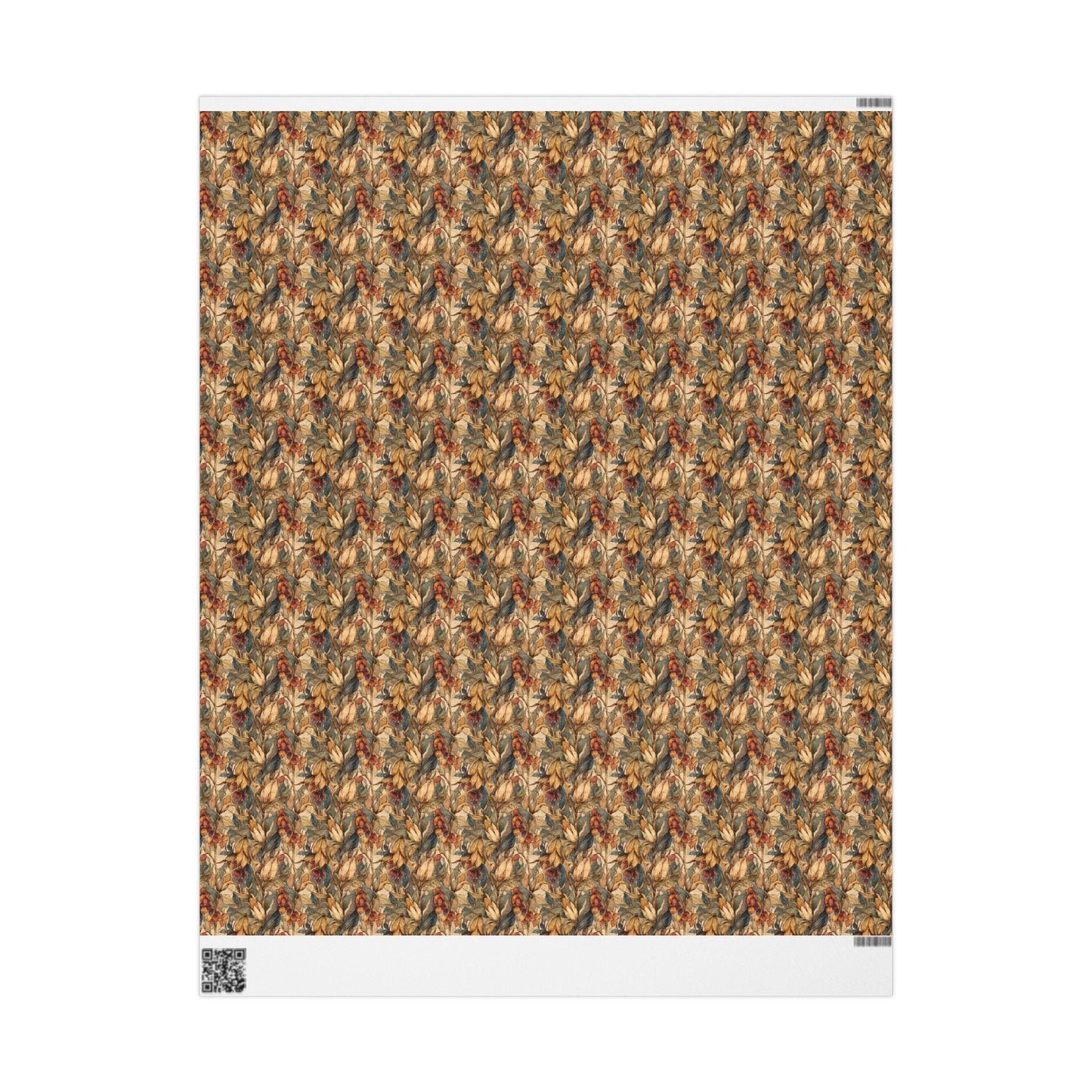 Farmers Market Wrapping Paper Roll Rustic Farmhouse Corn Illustration Eco Friendly Country Kitchen Organic Gift Wrap #70