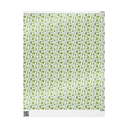 Farmers Market Wrapping Paper Roll Farm Fresh Herbs Rustic Kitchen Basil Parsley Thyme Eco Friendly Farmhouse Gift Wrap #54