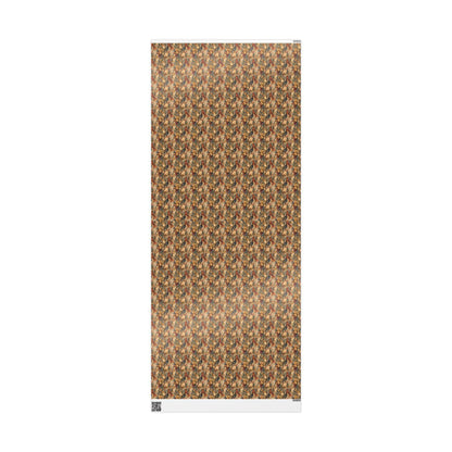 Farmers Market Wrapping Paper Roll Rustic Farmhouse Corn Illustration Eco Friendly Country Kitchen Organic Gift Wrap #70