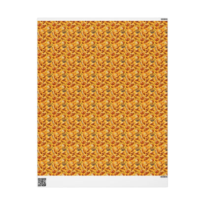 Farmers Market Wrapping Paper Roll Rustic Farmhouse Baguettes and Croissants Pastry Design Eco Country Kitchen Gift Wrap #84
