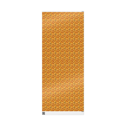 Farmers Market Wrapping Paper Roll Rustic Farmhouse Baguettes and Croissants Pastry Design Eco Country Kitchen Gift Wrap #84