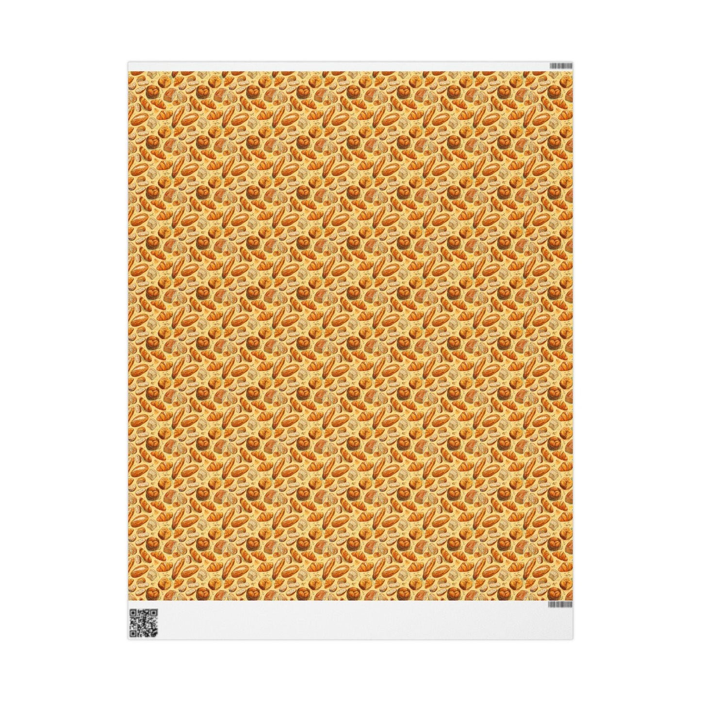 Farmers Market Wrapping Paper Roll Farm Fresh Baguettes Croissants Rustic French Bakery Eco Friendly Kitchen Gift Wrap #83