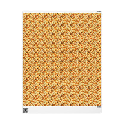 Farmers Market Wrapping Paper Roll Farm Fresh Baguettes Croissants Rustic French Bakery Eco Friendly Kitchen Gift Wrap #83