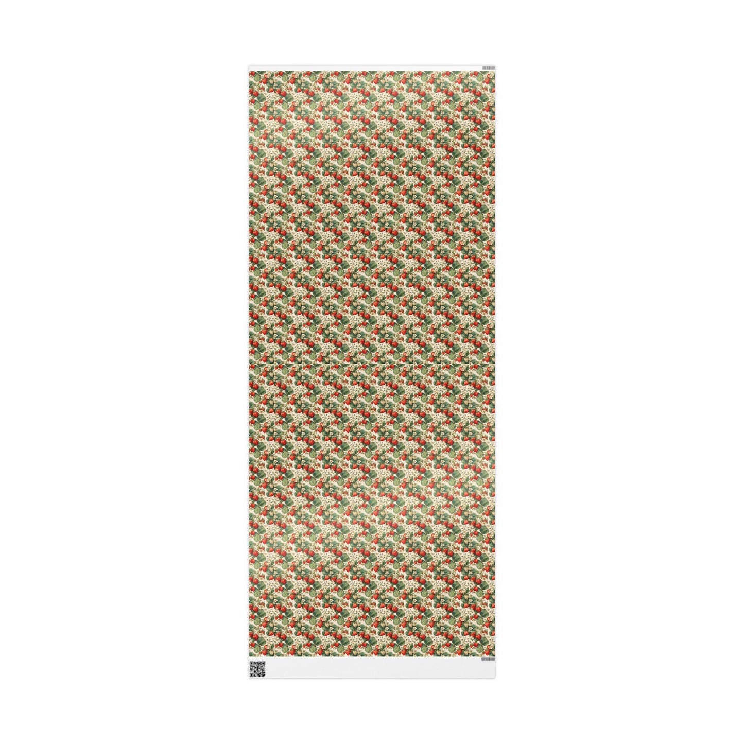 Farmers Market Wrapping Paper Roll Eco Rustic Strawberries Design Farm Fresh Fruit Farmhouse Country Kitchen Gift Wrap #96