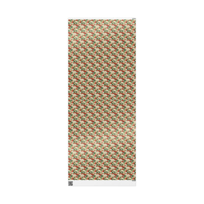 Farmers Market Wrapping Paper Roll Eco Rustic Strawberries Design Farm Fresh Fruit Farmhouse Country Kitchen Gift Wrap #96