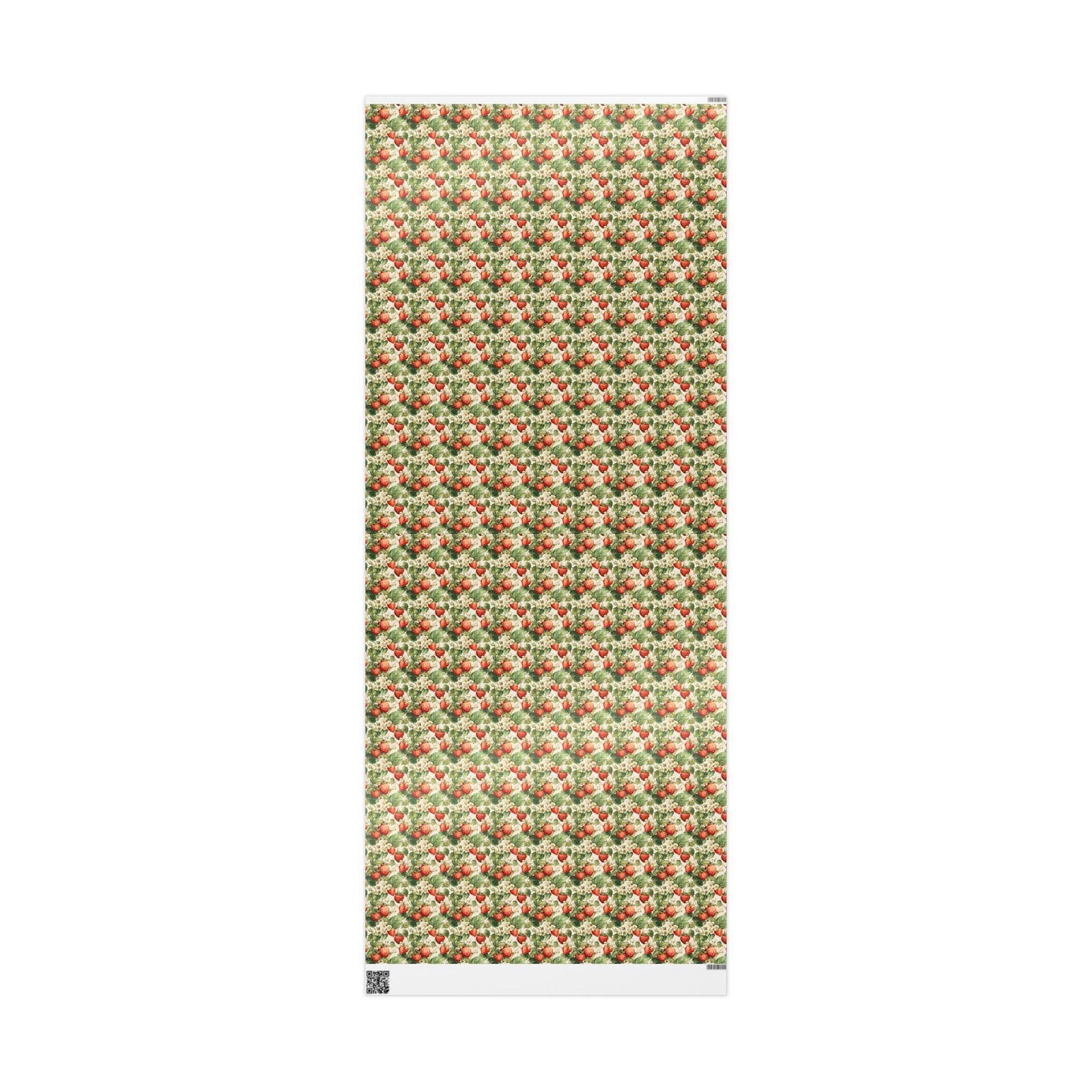 Farmers Market Wrapping Paper Roll Farm Fresh Strawberries Rustic Country Fruit Eco Friendly Farmhouse Kitchen Gift Wrap #94