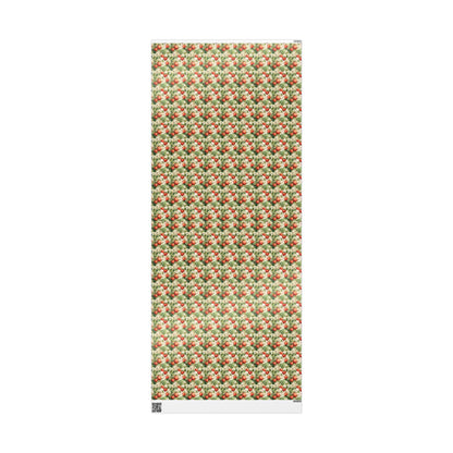 Farmers Market Wrapping Paper Roll Farm Fresh Strawberries Rustic Country Fruit Eco Friendly Farmhouse Kitchen Gift Wrap #94