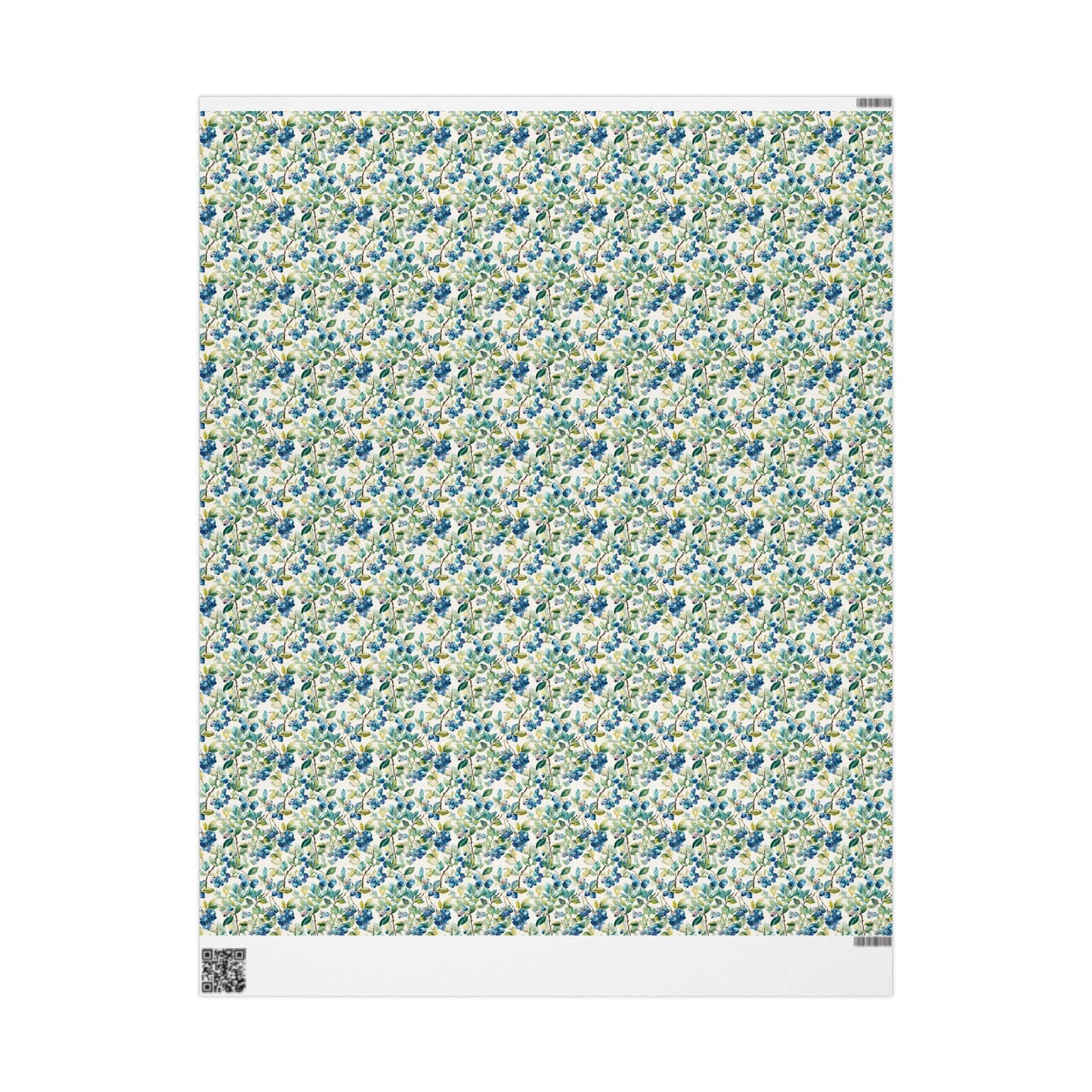 Farmers Market Wrapping Paper Roll Rustic Country Kitchen Blueberries Farm Fresh Fruit Eco Friendly Farmhouse Gift Wrap #82