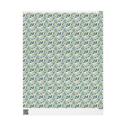 Farmers Market Wrapping Paper Roll Rustic Country Kitchen Blueberries Farm Fresh Fruit Eco Friendly Farmhouse Gift Wrap #82