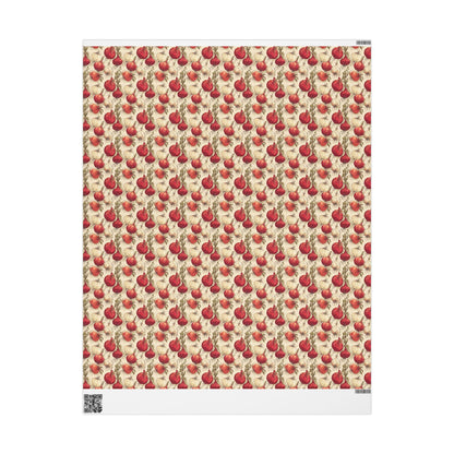 Farmers Market Wrapping Paper Roll Rustic Farmhouse Onions Illustration Eco Friendly Country Kitchen Organic Gift Wrap #99