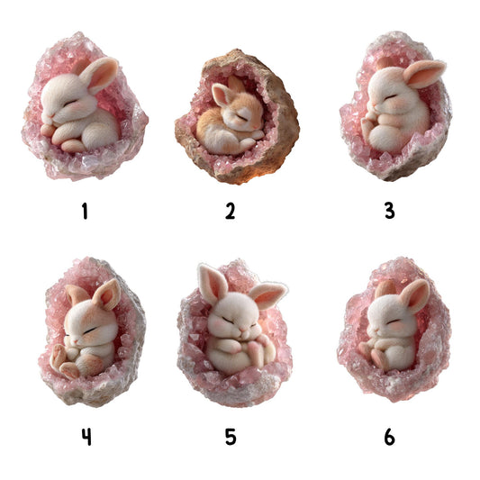 Personalized Bunny 2D Flat Ornament, Custom Rabbit Christmas Tree Ornament, Bunny Christmas Ornament, Rabbit Ornament, Gift for Animal Lover