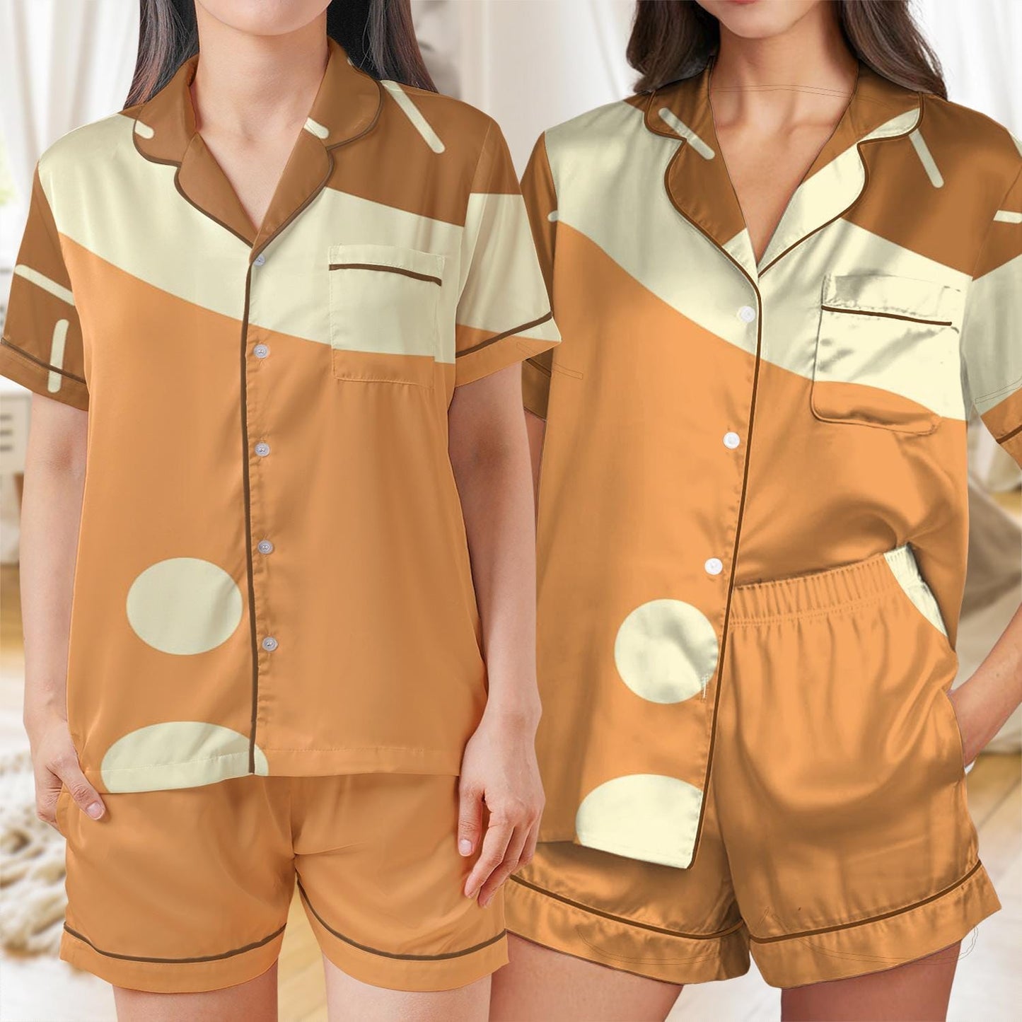 Mother Blue Dog Pajama Set, Mum Heeler Cosplay Sleepwear, Blue Heeler Loungewear Set, Chilli Dog Cosplay Pajamas, Red Heeler Pjs, Red Dog