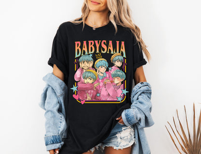 Saja Boys Baby Saja Shirt, Kpop Demon Hunters Movie Tee, Retro Bootleg Style Graphic T-Shirt, Vintage Fan Merch Gift for Her