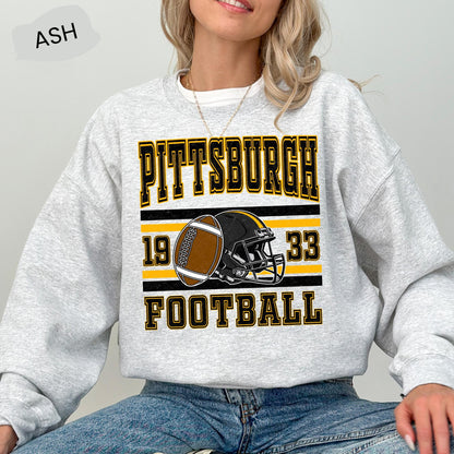 Pittsburgh Football Shirt, Vintage Pittsburgh Style 90s Sweatshirt, Graphic Tee Gift For Football Fan Sport, Game Day Shirt, Pittsburgh Fan