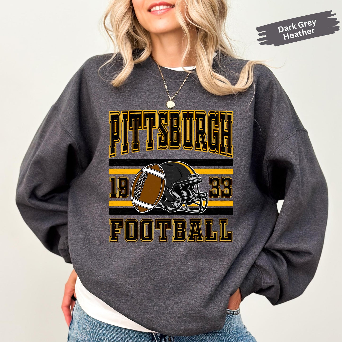 Pittsburgh Football Shirt, Vintage Pittsburgh Style 90s Sweatshirt, Graphic Tee Gift For Football Fan Sport, Game Day Shirt, Pittsburgh Fan