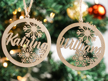 Personalized Christmas Tree Ornaments,Custom Christmas Ornaments with name,Christmas Baubles,Family Christmas Tree Decor,Christmas Gifts