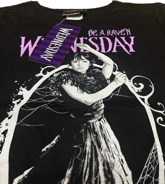 Wednesday Be a Raven 3D T-Shirt Wednesday Family Addams