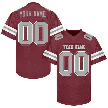 Customized  Football Jersey Men Women Youth Kid, Dark Green Gold Football Shirt Printed Name Number and Logo, Practice Sports Uniform