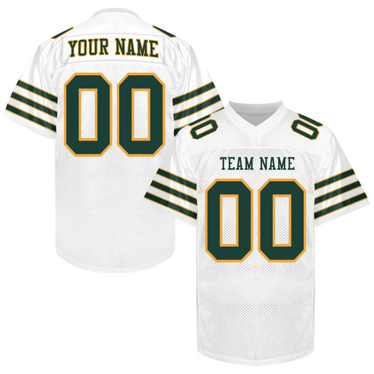 Customized Green Yellow Football Jersey Men Women Youth Kid, Football Shirt Printed Name Number and Logo, Practice Football Sports Uniform