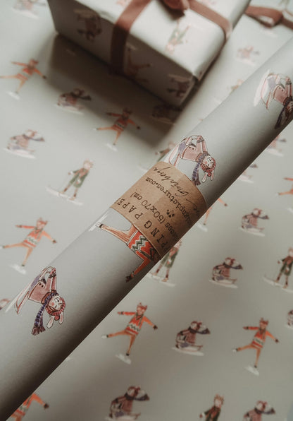 Winter Joys Wrapping paper, Christmas Gift Wrap, Christmas, Christmas Gift Warp, Xmas Wrapping paper, gift paper, for Christmas present