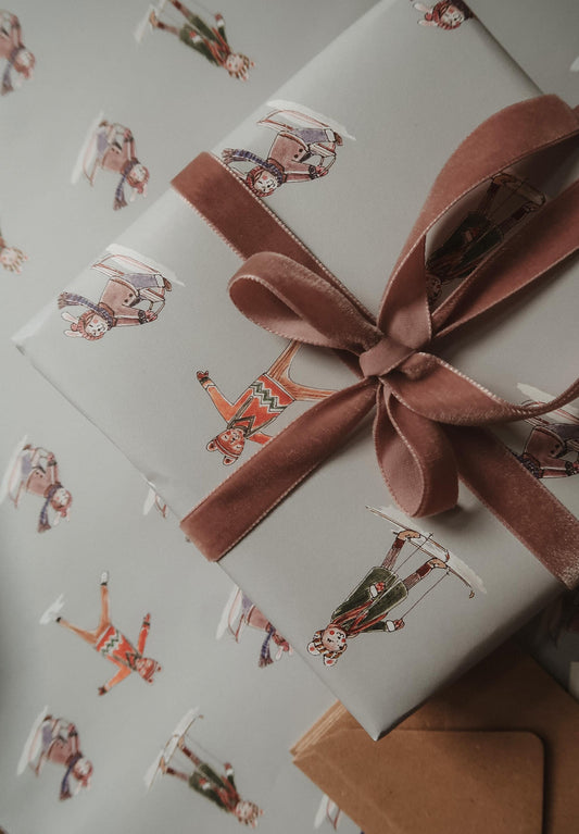 Winter Joys Wrapping paper, Christmas Gift Wrap, Christmas, Christmas Gift Warp, Xmas Wrapping paper, gift paper, for Christmas present