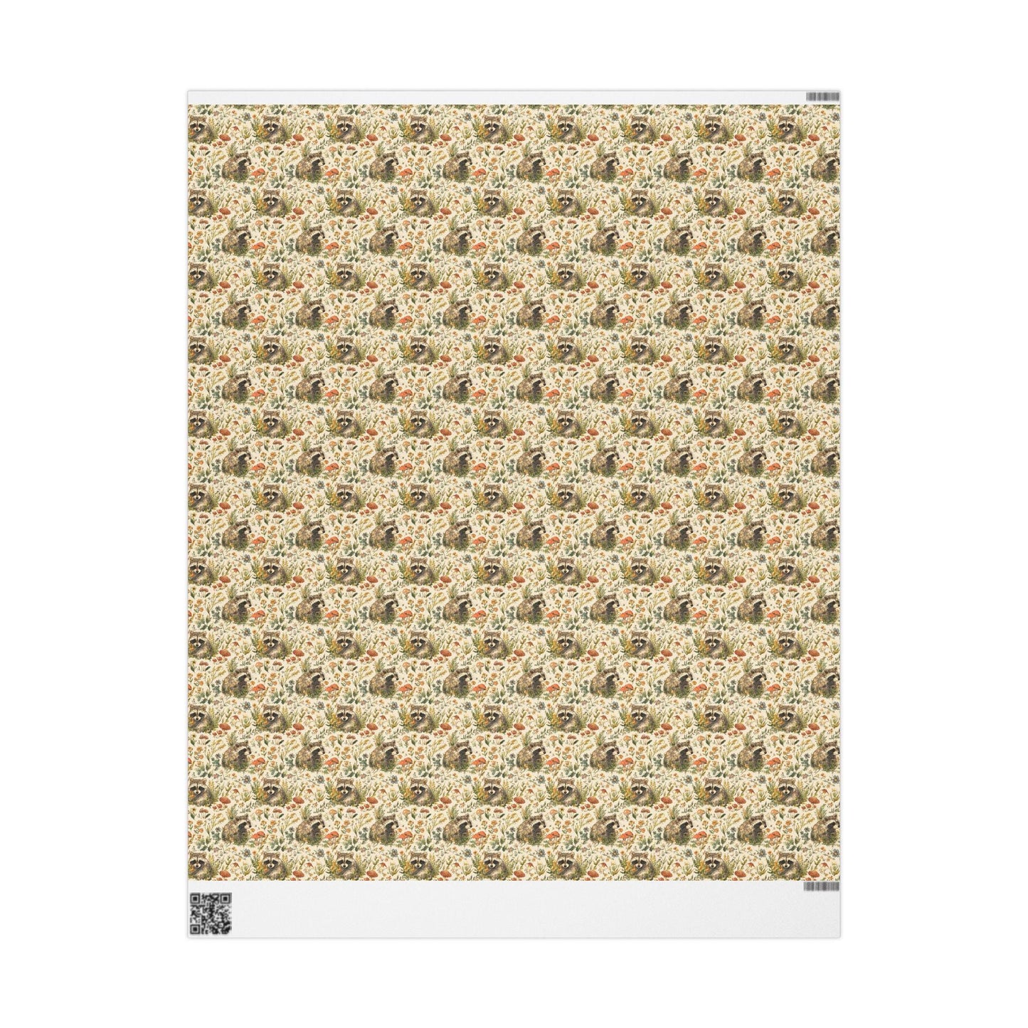 Racoon Wrapping Paper Adorable Forest Animal Theme Gift Wrap for Nature Inspired Baby Showers and Kids Parties #13