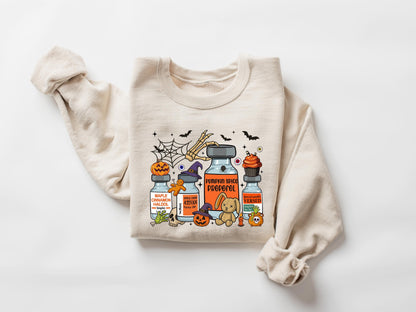 Halloween Nurse Sweatshirt, Halloween Nurse Pills Shirt, Pumpkin Spice Propofol, Halloween ICU Nurse Shirt, Fall Nurse Tee, Spooky Nurse Tee