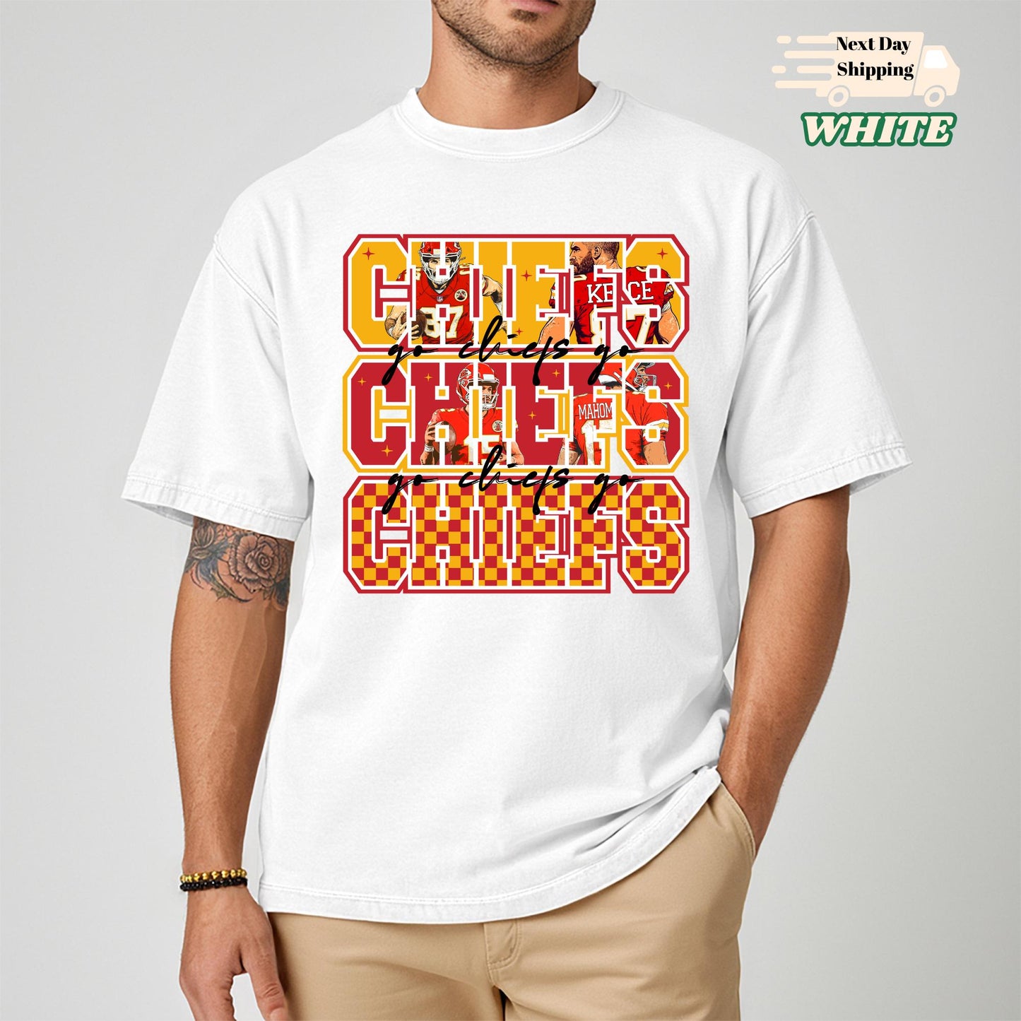 Comfort Colors KC Football Shirt: Chiefs Kingdom Apparel