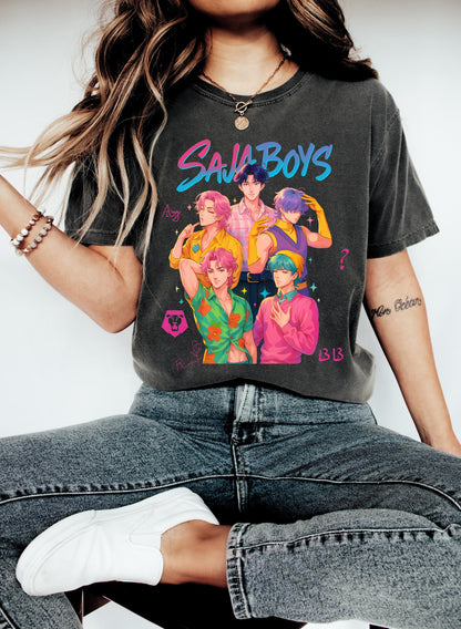 Saja Boys Kpop Demon Hunters Tshirt Gift ,Saja Boys Team,Mira Pullover For Zoey,Demon Hunter Merch,Baby Saja Shirt