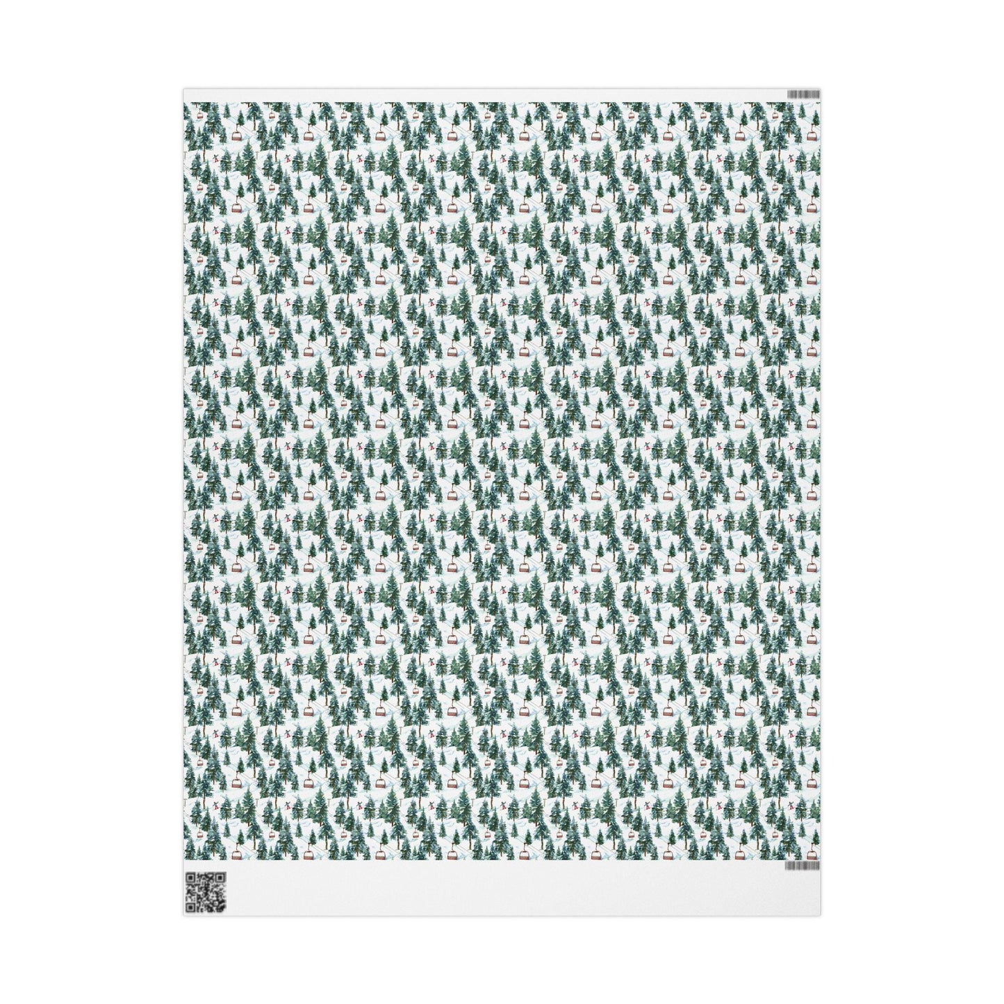 Ski Lover Wrapping Paper Mountain Landscape Gift Wrap for Snowboarders and Skiers Holiday Present Idea #24