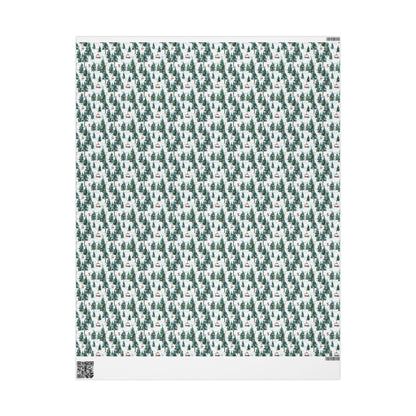 Ski Lover Wrapping Paper Mountain Landscape Gift Wrap for Snowboarders and Skiers Holiday Present Idea #24
