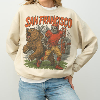 San Francisco Football Shirt, San Francisco Super Bowl Champions Sweatshirt, Sunday Football Shirt, Retro San Francisco Shirt