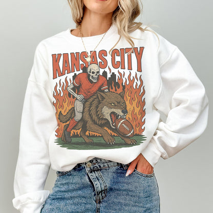 Kansas City Football Vintage Style Sweatshirt, Kansas City Football Crewneck, Kansas City Football T-shirt, Kansas City Fan Gifts Tee