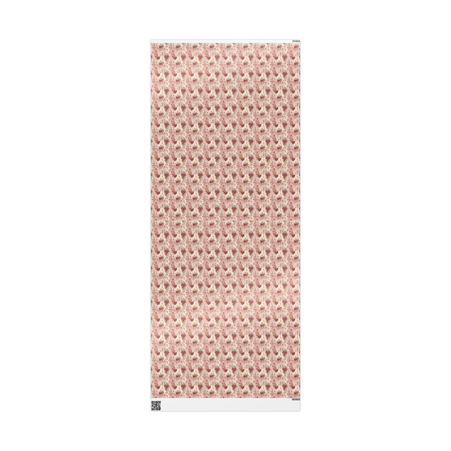 Watercolor Baptism Wrapping Paper Christian Coquette Style | Elegant Gift Wrap for Baby Girl Christening Ceremony #5