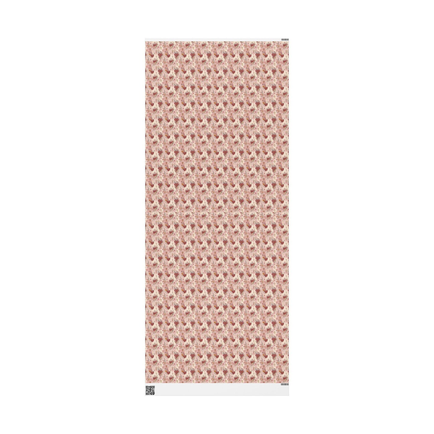 Watercolor Baptism Wrapping Paper Christian Coquette Style | Elegant Gift Wrap for Baby Girl Christening Ceremony #5