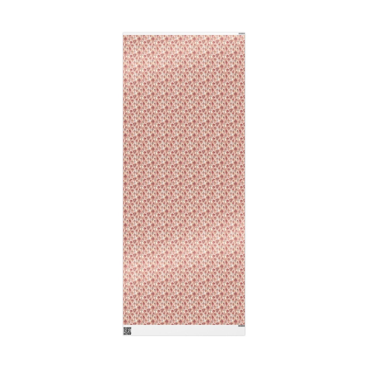 Watercolor Christian Baptism Wrapping Paper | Elegant Coquette Gift Wrap for Baby Girl Christening Celebration #11