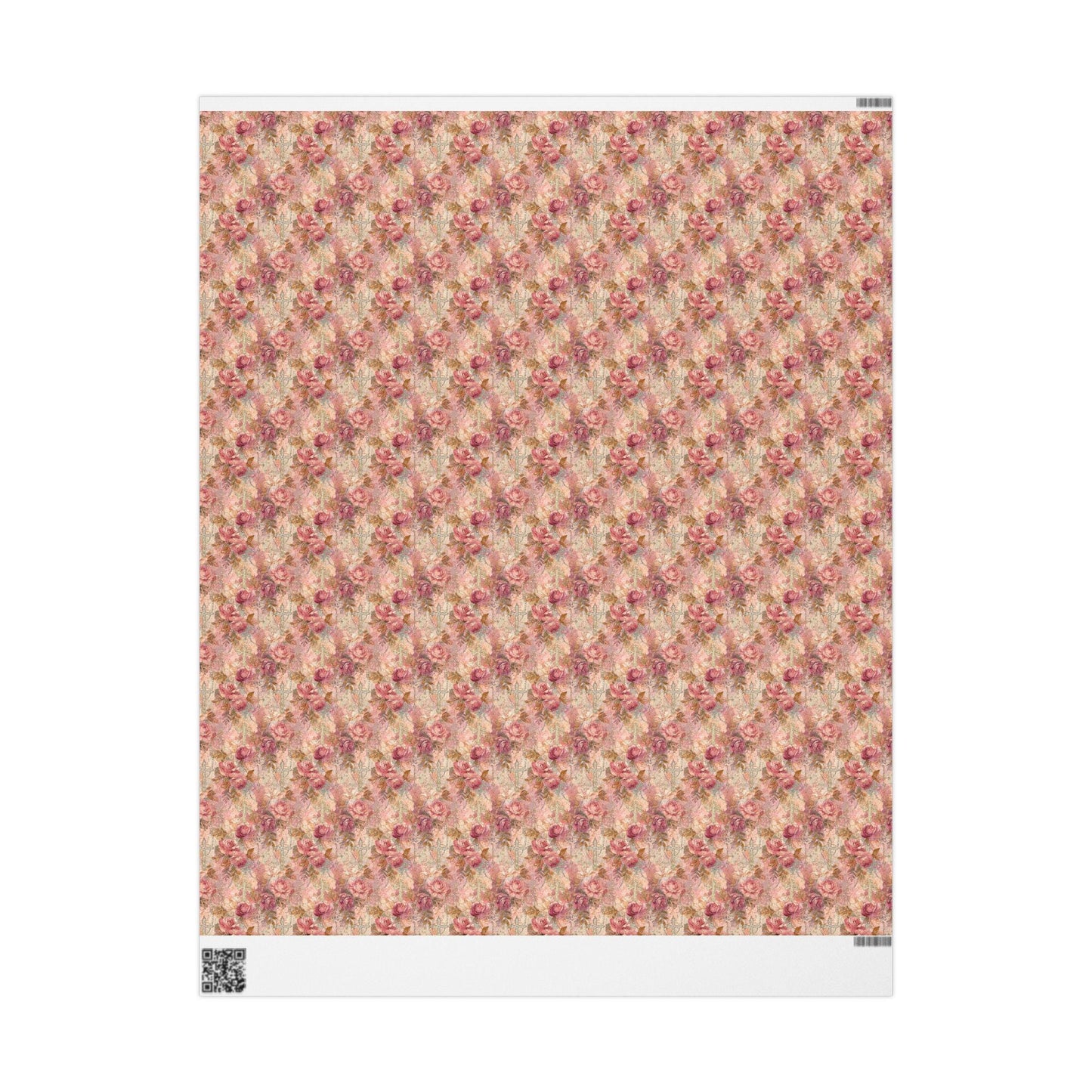 Watercolor Christian Coquette Wrapping Paper | Baptism Theme Gift Wrap for Baby Girls #17