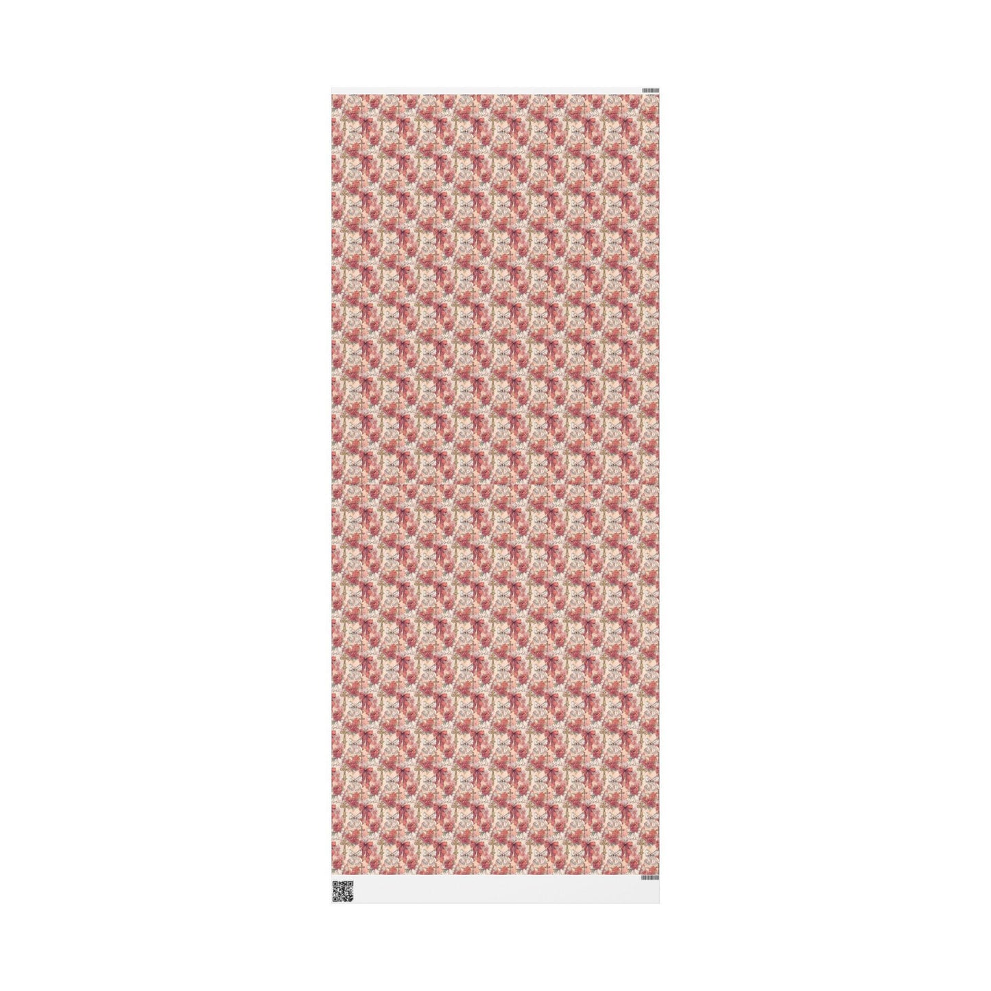 Elegant Baptism Wrapping Paper Christian Watercolor Design | Coquette Aesthetic Gift Wrap for Girls #12